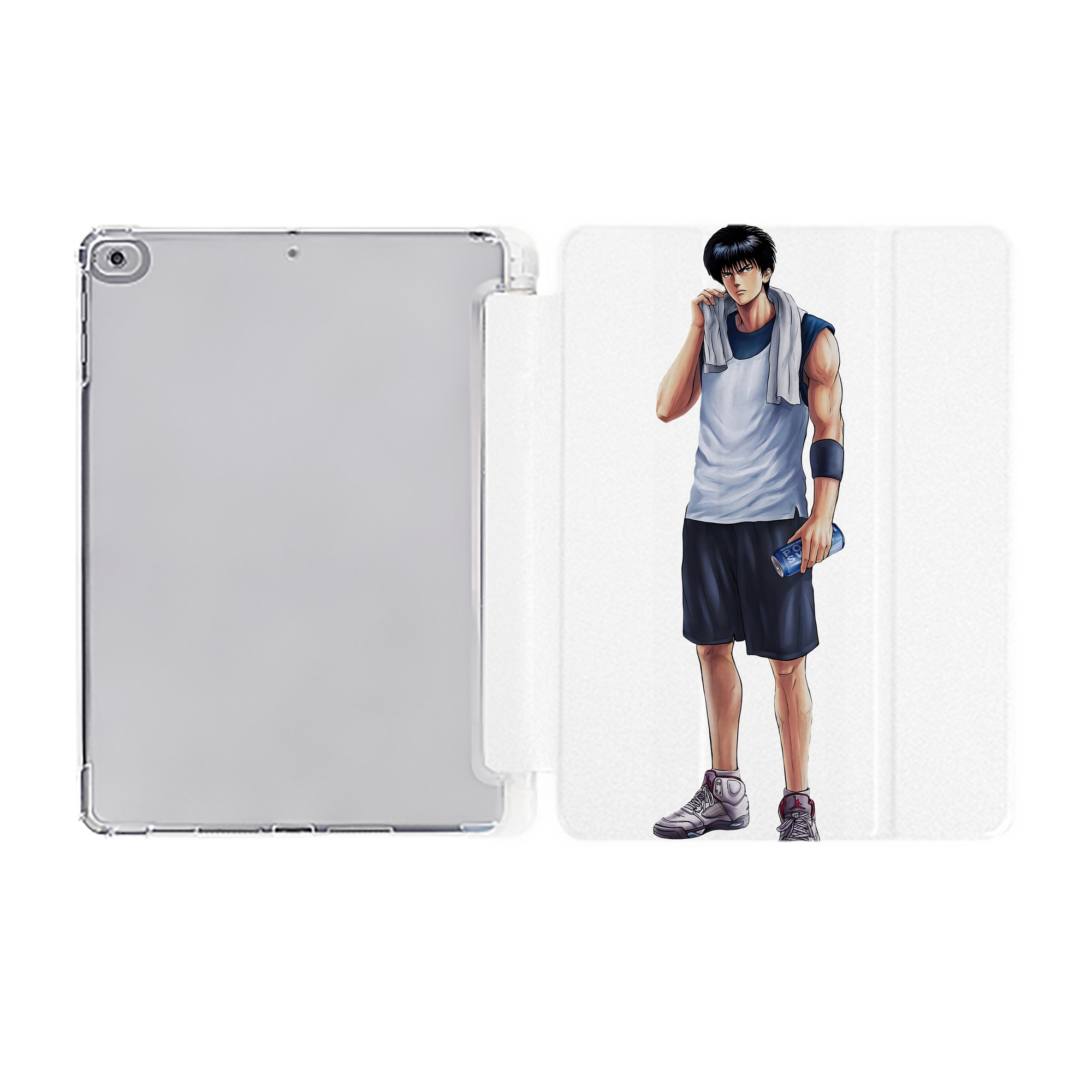 （画像用） SLAM DUNK／スラムダンク IPad ケース ペン収納付き 三つ折りスタンド PUレザー×シリコン 対応機種9.5/10.5/10.9インチ